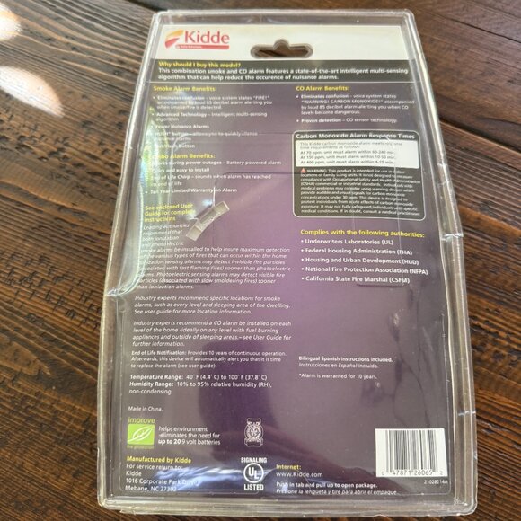 Kidde Smoke and Carbon Monoxide Detector - NEW - Picture 4 of 5